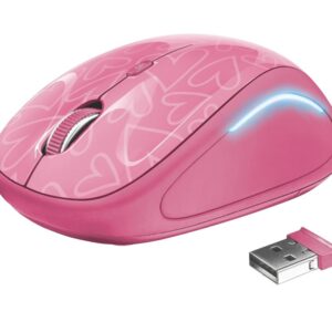 MOUSE USB OPTICAL WRL YVI FX/PINK 22336 TRUST