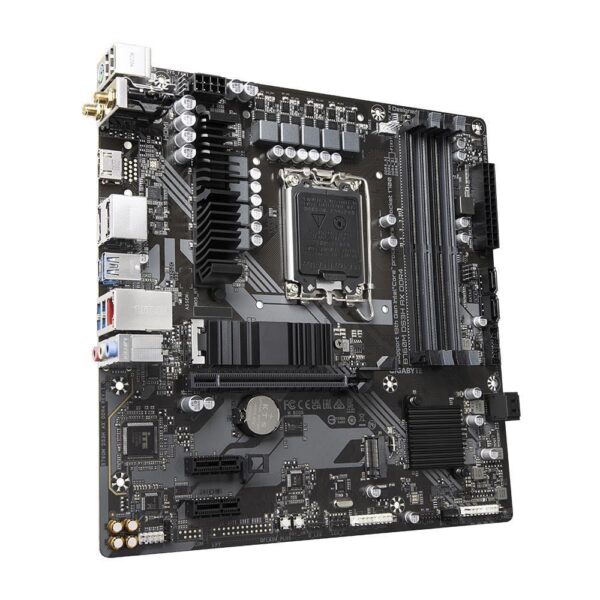 Mainboard|GIGABYTE|Intel B760 Express|LGA1700|Micro-ATX|Memory DDR4|Memory slots 4|2xPCI-Express 3.0 1x|1xPCI-Express 4.0 16x|2xM.2|1xHDMI|2xDisplayPort|2xAudio-In|1xAudio-Out|2xUSB 2.0|3xUSB 3.2|1xUSB-C|1xPS/2|1xRJ45|2xRF-Out|B760MDS3HAXDDR41.2 - Image 3