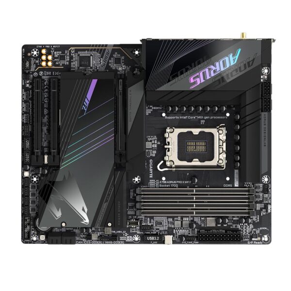 Mainboard|GIGABYTE|Intel Z790|LGA1700|ATX|Memory DDR5|Memory slots 4|1xPCI-Express 3.0 16x|1xPCI-Express 4.0 16x|1xPCI-Express 5.0 16x|5xM.2|1xHDMI|2xUSB 2.0|6xUSB 3.2|1xUSB-C|1xOptical S/PDIF|1xRJ45|2xAudio port|Z790APROXWIFI7 - Image 4