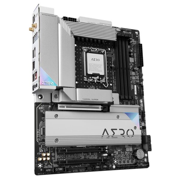 Mainboard|GIGABYTE|Intel Z790|LGA1700|ATX|Memory DDR5|Memory slots 4|2xPCI-Express 4.0 16x|1xPCI-Express 5.0 16x|5xM.2|1xHDMI|1xDisplayPort|2xUSB 2.0|6xUSB 3.2|2xUSB-C|1xOptical S/PDIF|1xRJ45|2xAudio port|Z790AEROG1.0 - Image 4