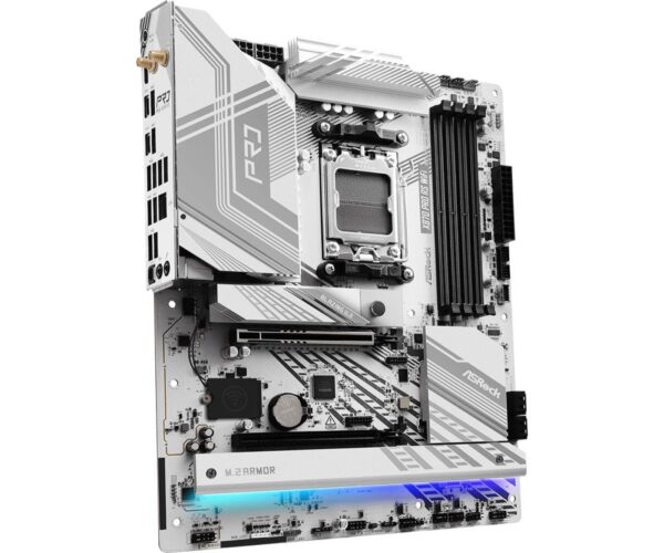 Mainboard|ASROCK|AMD X870|SAM5|ATX|Memory DDR5|Memory slots 4|1xPCI-Express 4.0 16x|1xPCI-Express 5.0 16x|4xM.2|1xHDMI|6xUSB 2.0|4xUSB 3.2|2xUSB-C|1xOptical S/PDIF|1xRJ45|2xAudio port|X870PRORSWIFI - Image 3