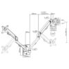 DISPLAY ACC MOUNTING ARM 27"/MA-WA2-01 GEMBIRD - Image 2