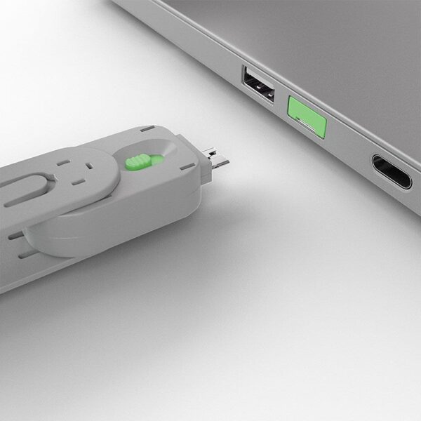 USB PORT BLOCKER KEY/GREEN 40621 LINDY - Image 4