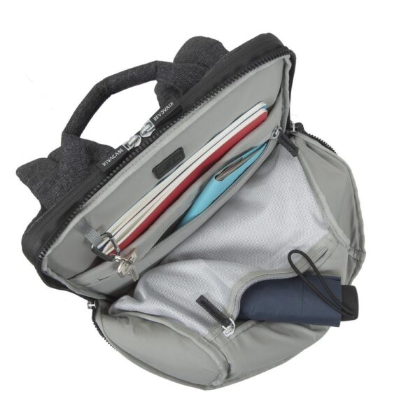 NB BACKPACK LANTAU 15.6"/8861 BLACK MELANGE RIVACASE - Image 4
