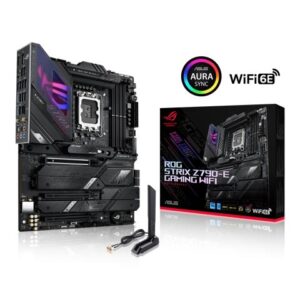 Mainboard|ASUS|Intel Z790|LGA1700|ATX|Memory DDR5|Memory slots 4|1xPCI-Express 3.0 1x|2xPCI-Express 4.0 16x|1xPCI-Express 5.0 16x|5xM.2|1xHDMI|1xDisplayPort|10xUSB 3.2|2xUSB-C|1xOptical S/PDIF|1xRJ45|5xAudio port|ROGSTRIXZ790-EGAMWIFI