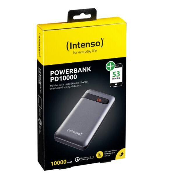 POWER BANK USB 10000MAH QC3.0/ANTHRACITE PD10000 INTENSO - Image 3