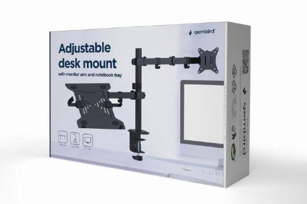 DISPLAY ACC MOUNTING ARM/NB TRAY MA-DA-03 GEMBIRD - Image 3