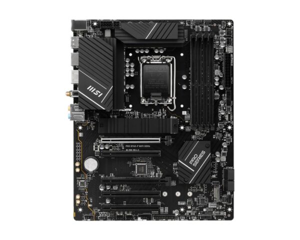 Mainboard|MSI|Intel B760 Express|LGA1700|ATX|Memory DDR4|Memory slots 4|5xPCI-Express 5.0 16x|2xM.2|1xHDMI|1xDisplayPort|4xUSB 2.0|2xUSB 3.2|1xUSB-C|1xPS/2|1xOptical S/PDIF|1xRJ45|5xAudio port|PROB760-PWIFIDDR4 - Image 2