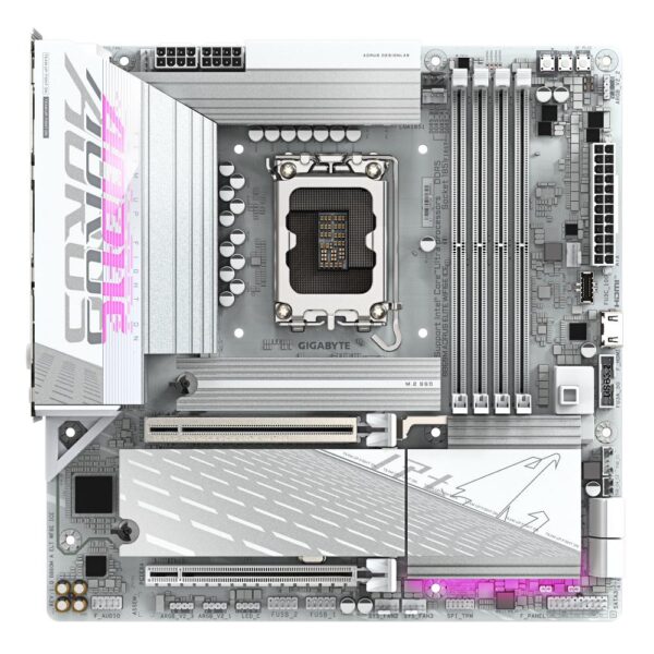 Mainboard|GIGABYTE|Intel B860 Express|LGA1851|Micro-ATX|Memory DDR5|1xPCI-Express 16x|3xM.2|1xHDMI|1xDisplayPort|4xUSB 2.0|6xUSB 3.2|1xUSB-C|1xOptical S/PDIF|1xRJ45|2xAudio port|B860MAELTWF6EICE1.0 - Image 2