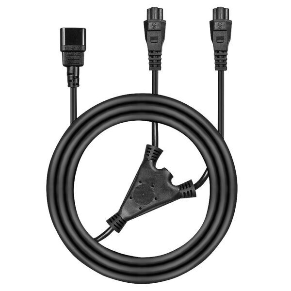 CABLE POWER IEC C14 TO/2 X IEC C5 2.5M 30370 LINDY - Image 2