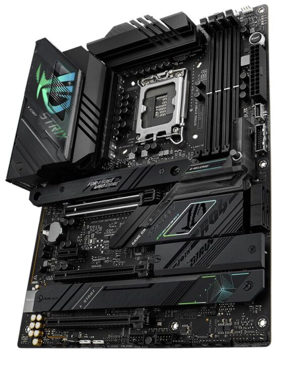 Mainboard|ASUS|Intel Z790|LGA1700|ATX|Memory DDR5|Memory slots 4|1xPCI-Express 3.0 1x|2xPCI-Express 4.0 16x|1xPCI-Express 5.0 16x|4xM.2|1xHDMI|1xDisplayPort|2xUSB 2.0|6xUSB 3.2|2xUSB-C|1xOptical S/PDIF|1xRJ45|5xAudio port|ROGSTRIXZ790-FGAMWIFI - Image 2