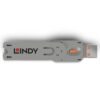 USB PORT BLOCKER KEY/ORANGE 40623 LINDY - Image 2