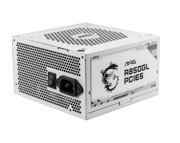Power Supply|MSI|850 Watts|Efficiency 80 PLUS GOLD|PFC Active|MAGA850GLPCIE5WHITE - Image 4