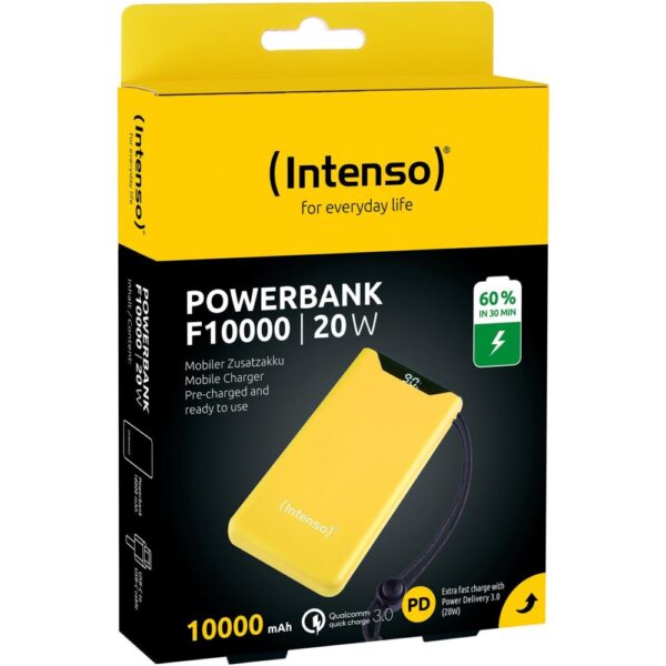 POWER BANK USB 10000MAH QC3.0/YELLOW F10000 7332039 INTENSO - Image 3