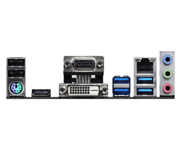 Mainboard|ASROCK|AMD B550|SAM4|MicroATX|1xPCI-Express 3.0 1x|1xM.2|1xPCI-Express 4.0 16x|Memory DDR4|Memory slots 2|1x15pin D-sub|1xDVI|1xHDMI|2xUSB 2.0|4xUSB 3.2|1xPS/2|1xRJ45|3xAudio port|B550M-HDV - Image 4