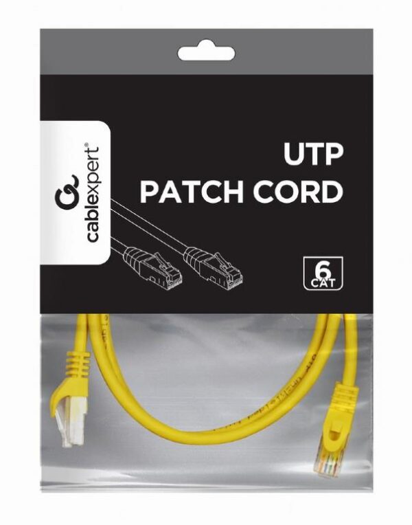 PATCH CABLE CAT6 UTP 2M/YELLOW PP6U-2M/Y GEMBIRD - Image 2