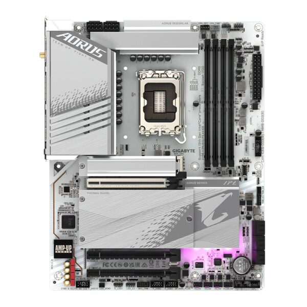 Mainboard|GIGABYTE|Intel Z790|LGA1700|ATX|Memory DDR5|Memory slots 4|1xPCI-Express 3.0 16x|1xPCI-Express 4.0 16x|1xPCI-Express 5.0 16x|4xM.2|1xHDMI|1xDisplayPort|4xUSB 2.0|5xUSB 3.2|1xUSB-C|1xOptical S/PDIF|1xRJ45|2xAudio port|Z790AELITEAXICE - Image 2