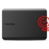 External HDD|TOSHIBA|Canvio Basics 2022|HDTB510EK3AA|1TB|USB 3.2|Colour Black|HDTB510EK3AA - Image 3