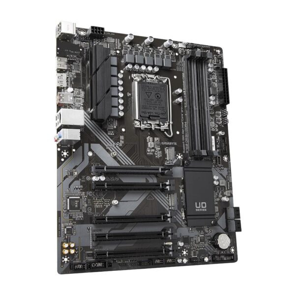 Mainboard|GIGABYTE|Intel B760 Express|LGA1700|ATX|Memory DDR4|Memory slots 4|4xPCI-Express 3.0 1x|1xPCI-Express 4.0 16x|2xM.2|1xHDMI|1xDisplayPort|4xUSB 2.0|1xUSB 3.2|1xUSB-C|1xPS/2|1xRJ45|3xAudio port|B760DS3HDDR4 - Image 3