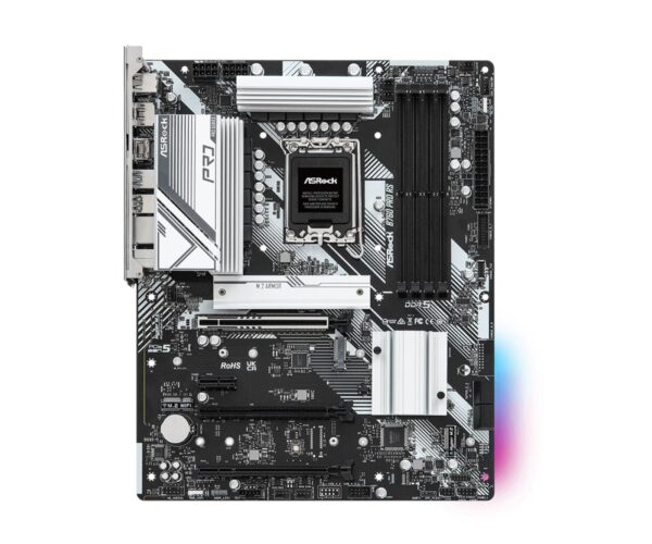 Mainboard|ASROCK|Intel B760 Express|LGA1700|ATX|Memory DDR5|Memory slots 4|1xPCI-Express 3.0 1x|1xPCI-Express 3.0 16x|1xPCI-Express 4.0 16x|1xPCI-Express 5.0 16x|3xM.2|1xHDMI|1xDisplayPort|2xUSB 2.0|5xUSB 3.2|1xUSB-C|1xRJ45|3xAudio port|B760PRORS - Image 2
