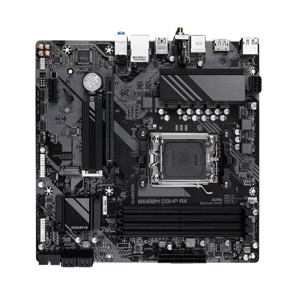 Mainboard|GIGABYTE|AMD B650|SAM5|Micro-ATX|Memory DDR5|Memory slots 4|1xPCI-Express 16x|1xPCI-Express 3.0 1x|2xM.2|1xHDMI|2xDisplayPort|2xUSB 2.0|4xUSB 3.2|1xUSB-C|1xPS/2|1xRJ45|3xAudio port|B650MD3HPAX - Image 4