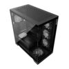 Case|ADATA|XPG Invader X|MidiTower|Case product features Transparent panel|Not included|ATX|MicroATX|MiniITX|Colour Black|INVADERXMT-BKCWW - Image 2