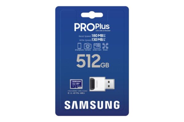 MEMORY MICRO SDXC PRO+ 512GB/W/ADAPT. MB-MD512SB/WW SAMSUNG - Image 6