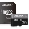 MEMORY MICRO SDXC 64GB CLASS10/W/AD AUSDX64GUICL10-RA1 ADATA
