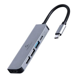 I/O ADAPTER USB-C TO HDMI/USB3/5IN1 A-CM-COMBO5-03 GEMBIRD