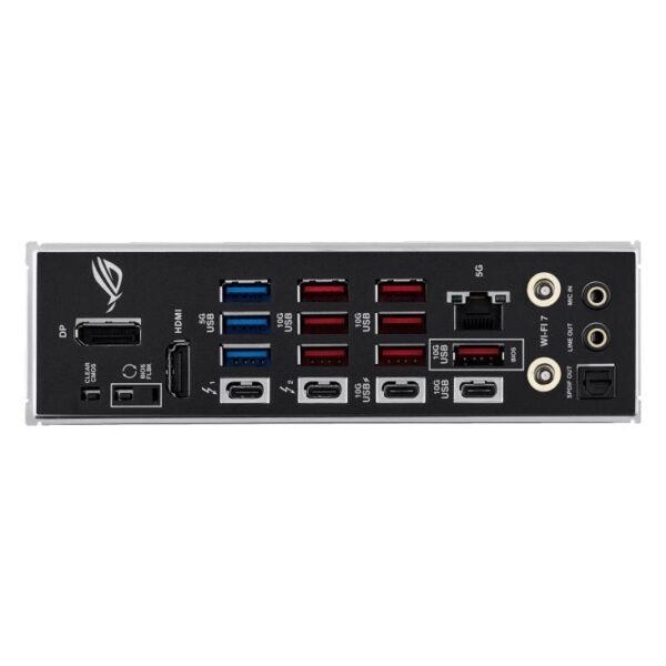 Mainboard|ASUS|Intel Z890|LGA1851|ATX|Memory DDR5|Memory slots 4|1xPCI-Express 4.0 16x|1xPCI-Express 5.0 16x|7xM.2|1xHDMI|1xDisplayPort|1xAudio-In|1xAudio-Out|3xUSB 3.0|7xUSB 3.1|2xUSB-C|2xUSB-C w/Thunderbolt|1xOptical S/PDIF|1xRJ45|ROGSTRIXZ890-EGAMWIFI - Image 6