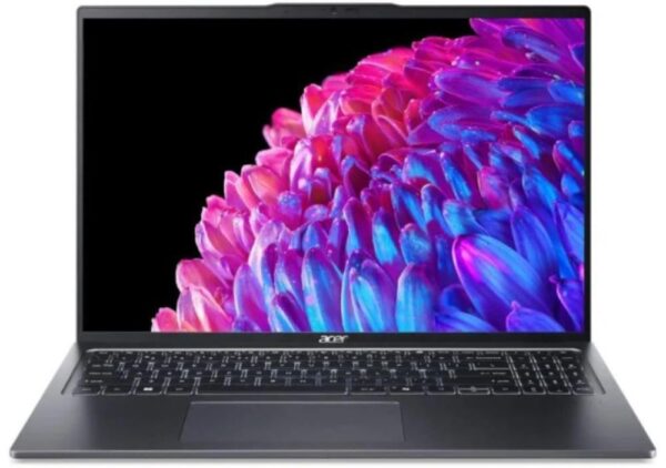Notebook|ACER|Swift|Go 16|SFG16-72|CPU  Core Ultra|u7-155H|3800 MHz|16"|3200x2000|RAM 16GB|LPDDR5x|SSD 1TB|Intel ARC Graphics|Integrated|ENG/RUS|Card Reader microSD|Windows 11 Home|Steel Grey|1.6 kg|NX.KWNEL.004 - Image 2