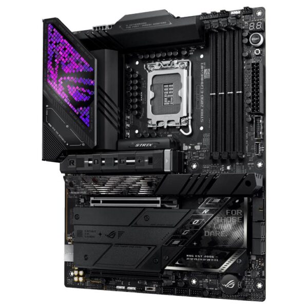 Mainboard|ASUS|Intel Z890|LGA1851|ATX|Memory DDR5|Memory slots 4|1xPCI-Express 4.0 16x|1xPCI-Express 5.0 16x|7xM.2|1xHDMI|1xDisplayPort|1xAudio-In|1xAudio-Out|3xUSB 3.0|7xUSB 3.1|2xUSB-C|2xUSB-C w/Thunderbolt|1xOptical S/PDIF|1xRJ45|ROGSTRIXZ890-EGAMWIFI - Image 4