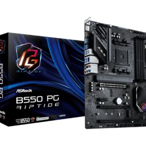 Mainboard|ASROCK|AMD B550|SAM4|ATX|Memory DDR4|Memory slots 4|3xPCI-Express 16x|1xPCI-Express 3.0 1x|2xM.2|1xHDMI|2xUSB 2.0|8xUSB 3.2|1xPS/2|1xOptical S/PDIF|1xRJ45|5xAudio port|B550PGRIPTIDE