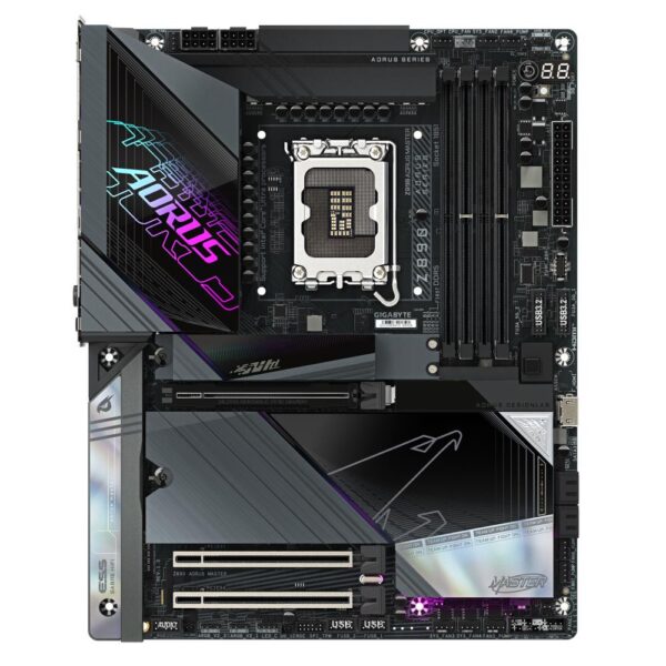 Mainboard|GIGABYTE|Intel Z890|LGA1851|ATX|Memory DDR5|Memory slots 4|1xPCI-Express 4.0 1x|1xPCI-Express 4.0 4x	|1xPCI-Express 5.0 16x|5xM.2|2xUSB 2.0|8xUSB 3.2|2xUSB-C w/Thunderbolt|1xOptical S/PDIF|1xRJ45|2xAudio port|Z890AORUSMASTER - Image 2