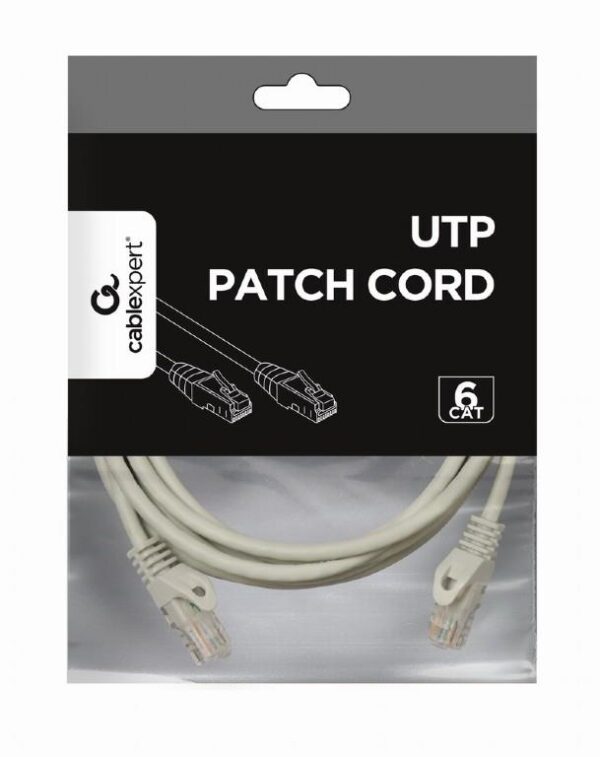 PATCH CABLE CAT6 UTP 3M/GREY PP6U-3M GEMBIRD - Image 2