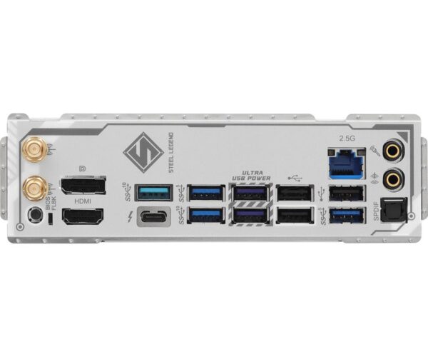 Mainboard|ASROCK|Intel B860 Express|LGA1851|ATX|Memory DDR5|Memory slots 4|1xPCI-Express 4.0 16x|1xPCI-Express 5.0 16x|1xM.2|1xHDMI|1xDisplayPort|1xAudio-Out|1xMicrophone|3xUSB 2.0|6xUSB 3.2|1xUSB-C w/Thunderbolt|1xOptical S/PDIF|1xRJ45|B860STEELLEGENDWIFI - Image 6