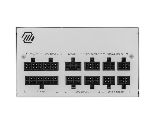 Power Supply|MSI|850 Watts|Efficiency 80 PLUS GOLD|PFC Active|MAGA850GLPCIE5WHITE - Image 2