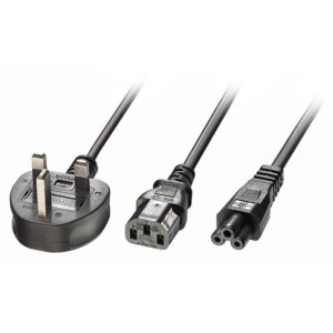 CABLE POWER UK 3 PIN TO C13&C5/2.5M 30374 LINDY