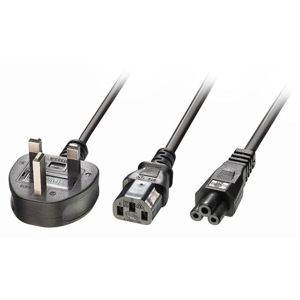 CABLE POWER UK 3 PIN TO C13&C5/2.5M 30374 LINDY