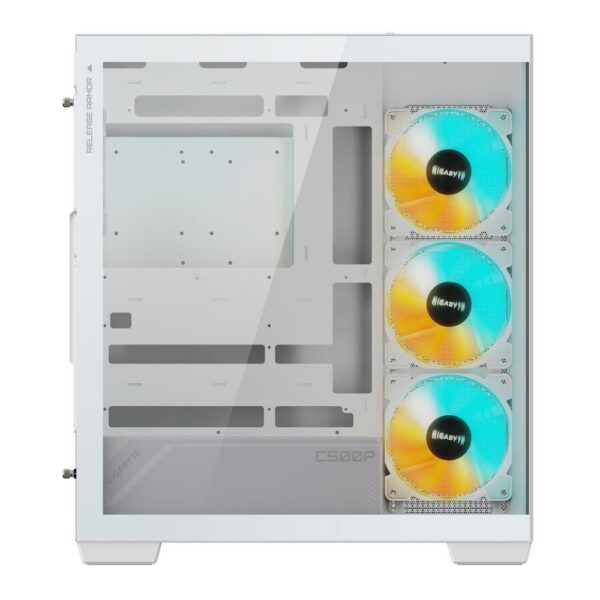 Case|GIGABYTE|MidiTower|Case product features Transparent panel|ATX|MicroATX|MiniITX|Colour White|GB-C500PIST - Image 3