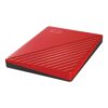 External HDD|WESTERN DIGITAL|My Passport|2TB|USB 2.0|USB 3.0|USB 3.2|Colour Red|WDBYVG0020BRD-WESN - Image 3