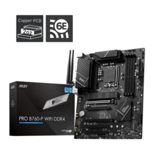 Mainboard|MSI|Intel B760 Express|LGA1700|ATX|Memory DDR4|Memory slots 4|5xPCI-Express 5.0 16x|2xM.2|1xHDMI|1xDisplayPort|4xUSB 2.0|2xUSB 3.2|1xUSB-C|1xPS/2|1xOptical S/PDIF|1xRJ45|5xAudio port|PROB760-PWIFIDDR4