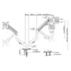 DISPLAY ACC MOUNTING ARM/17-32" MA-DA2-02 GEMBIRD - Image 2