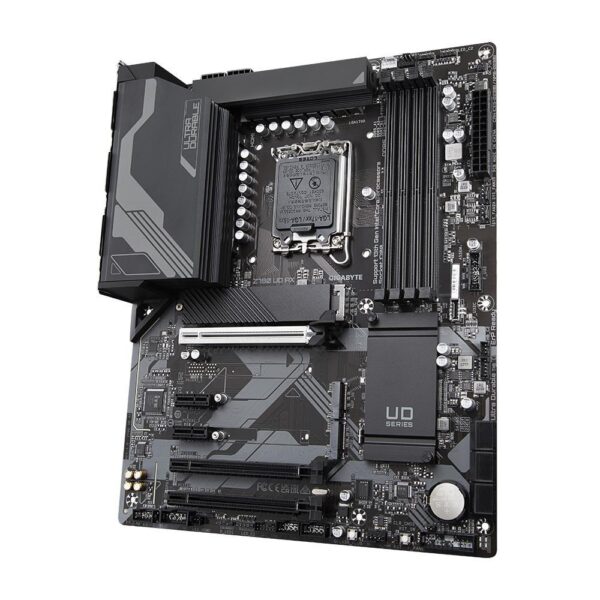 Mainboard|GIGABYTE|Intel Z790|LGA1700|ATX|Memory DDR5|Memory slots 4|2xPCI-Express 3.0 1x|1xPCI-Express 3.0 16x|1xPCI-Express 4.0 16x|1xPCI-Express 5.0 16x|3xM.2|1xHDMI|1xDisplayPort|4xUSB 2.0|5xUSB 3.2|1xUSB-C|1xRJ45|3xAudio port|Z790UDAX1.1 - Image 3