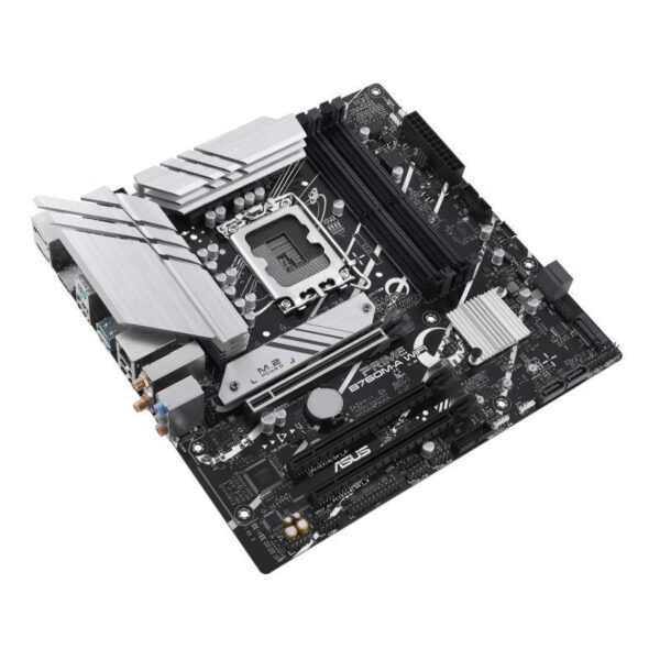 Mainboard|ASUS|Intel B760 Express|LGA1700|Micro-ATX|Memory DDR5|Memory slots 4|3xPCI-Express 4.0 16x|2xM.2|2xHDMI|1xDisplayPort|4xUSB 2.0|2xUSB 3.2|1xPS/2|1xRJ45|3xAudio port|PRIMEB760M-AWIFI - Image 3