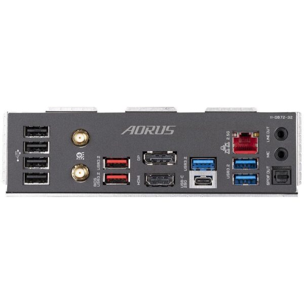 Mainboard|GIGABYTE|Intel Z790|LGA1700|ATX|Memory DDR5|Memory slots 4|1xPCI-Express 3.0 16x|1xPCI-Express 4.0 16x|1xPCI-Express 5.0 16x|4xM.2|1xHDMI|1xDisplayPort|4xUSB 2.0|5xUSB 3.2|1xUSB-C|1xOptical S/PDIF|1xRJ45|2xAudio port|Z790AORUSELITEAX1.1 - Image 6