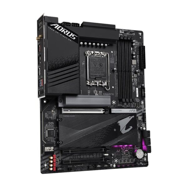 Mainboard|GIGABYTE|Intel Z790|LGA1700|ATX|Memory DDR5|Memory slots 4|1xPCI-Express 3.0 16x|1xPCI-Express 4.0 16x|1xPCI-Express 5.0 16x|4xM.2|1xHDMI|1xDisplayPort|4xUSB 2.0|5xUSB 3.2|1xUSB-C|1xOptical S/PDIF|1xRJ45|2xAudio port|Z790AORUSELITEAX1.1 - Image 3