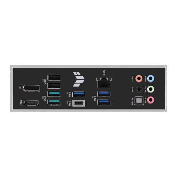 Mainboard|ASUS|Intel B760 Express|LGA1700|Micro-ATX|Memory DDR5|Memory slots 4|1xPCI-Express 4.0 1x|1xPCI-Express 4.0 16x|1xPCI-Express 5.0 16x|2xM.2|1xHDMI|1xDisplayPort|2xUSB 2.0|5xUSB 3.2|1xUSB-C|1xOptical S/PDIF|1xRJ45|5xAudio port|TUFGAMINGB760M-PLUS - Image 5