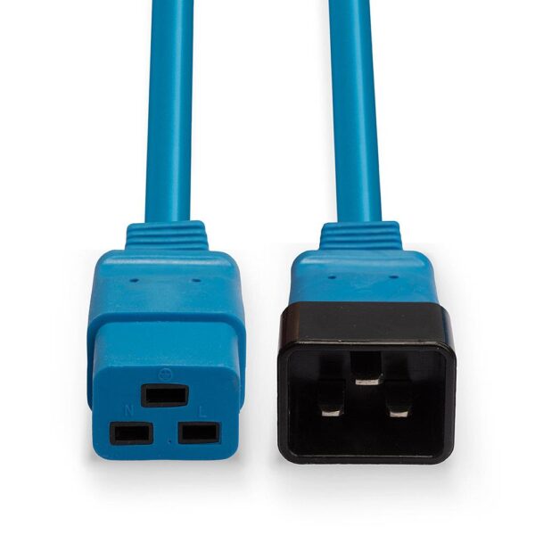 CABLE POWER IEC EXTENSION 1M/BLUE 30120 LINDY - Image 3