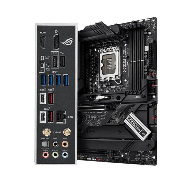 Mainboard|ASUS|Intel Z790|LGA1700|ATX|Memory DDR5|Memory slots 4|1xPCI-Express 3.0 1x|1xPCI-Express 4.0 16x|1xPCI-Express 5.0 16x|4xM.2|1xHDMI|1xDisplayPort|2xUSB 2.0|6xUSB 3.2|2xUSB-C|1xOptical S/PDIF|1xRJ45|5xAudio port|STRIXZ790-HGAMINGWIFI - Image 5